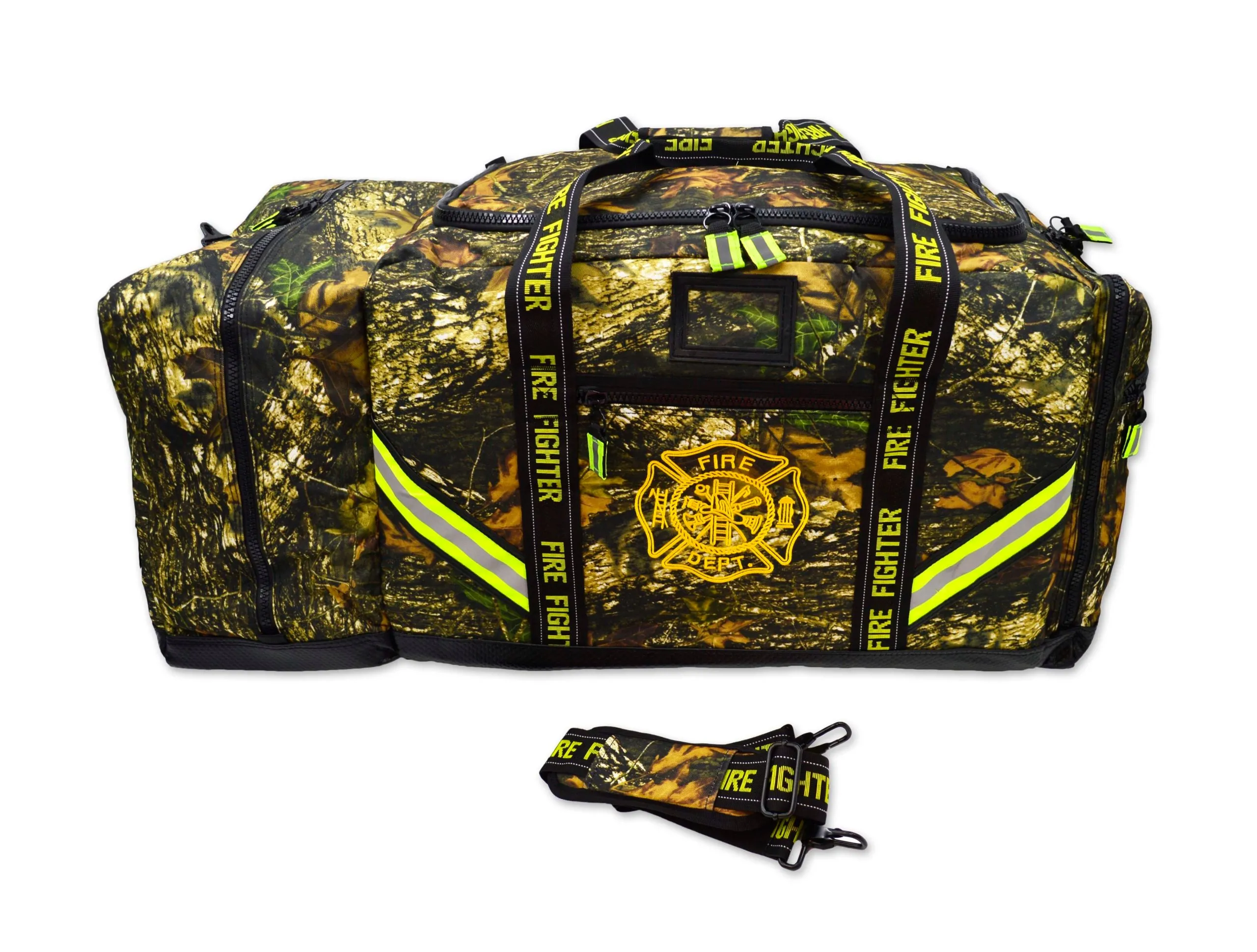 Lightning X Premium Camouflage 3XL Firefighter Step-In Gear Bag w/ Helmet Compartment – Deep Woods Camo