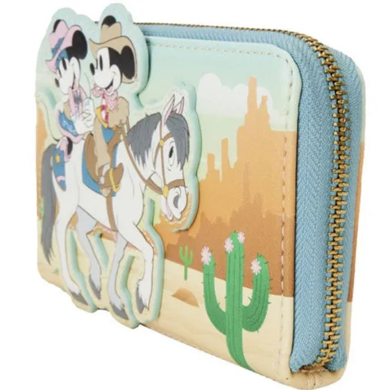 Loungefly - Disney - Western Mickey & Minnie Zip Around Wallet