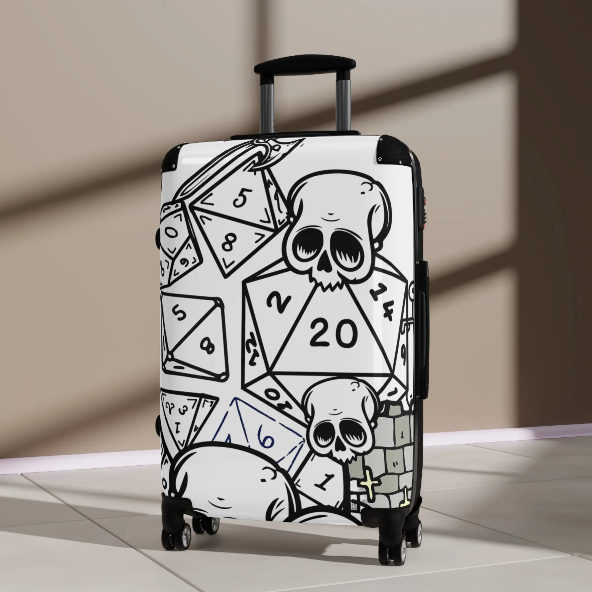 Luggage:  Skull DND Gaming Suitcase
