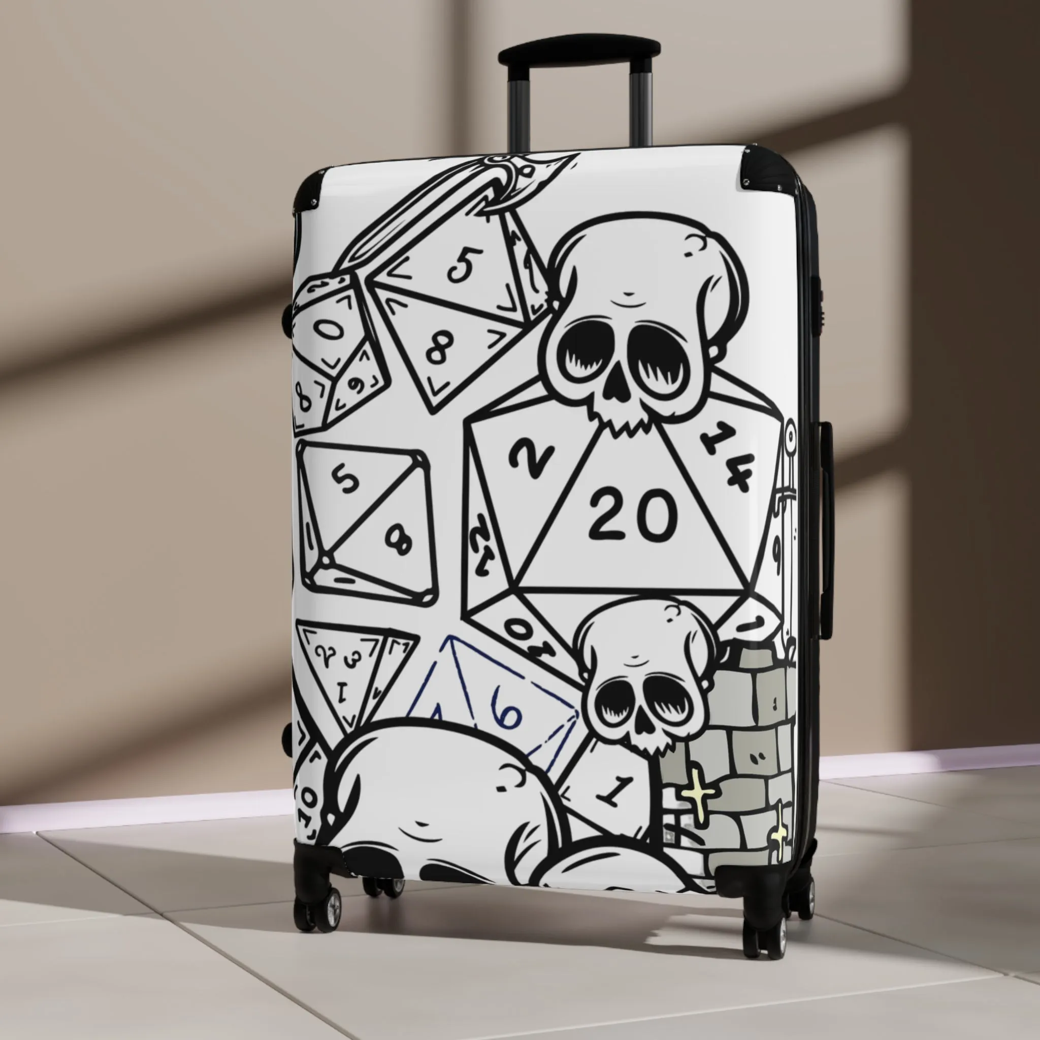 Luggage:  Skull DND Gaming Suitcase