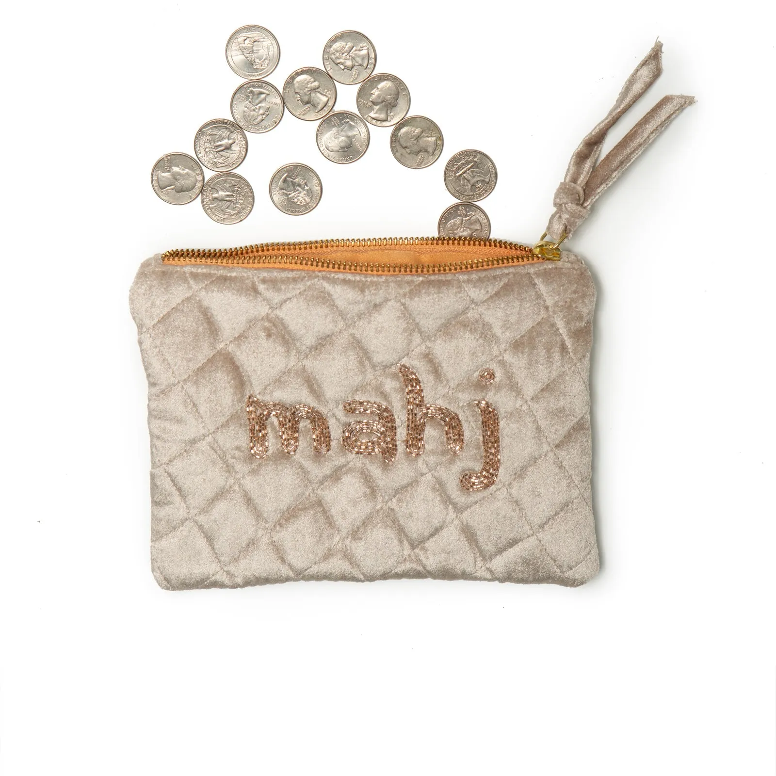 Mahjong Bag Travel Set - Taupe