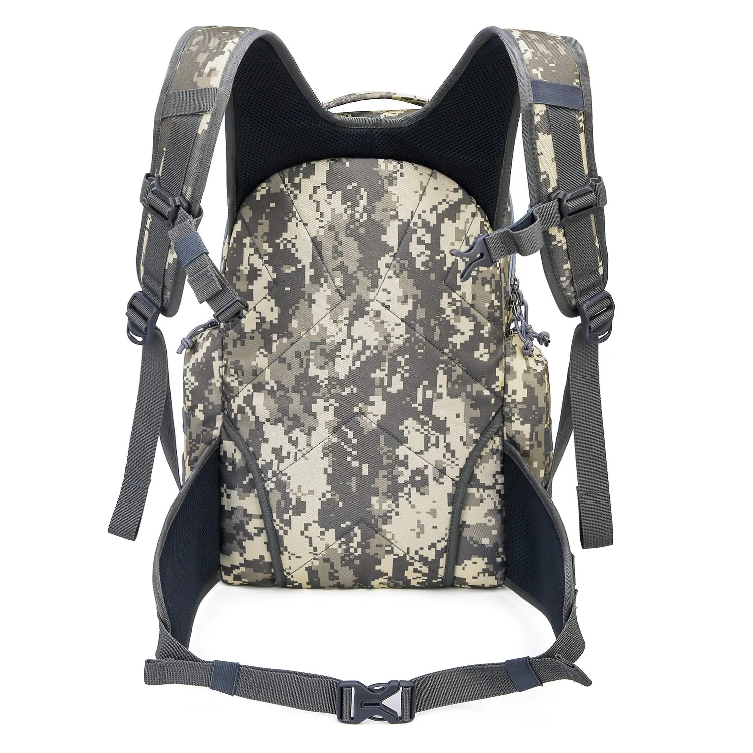 Mardingtop 28L Tactical Backpacks Molle Hiking daypacks for Camping Hiking Military Traveling 28L-Camo Khaki Grid