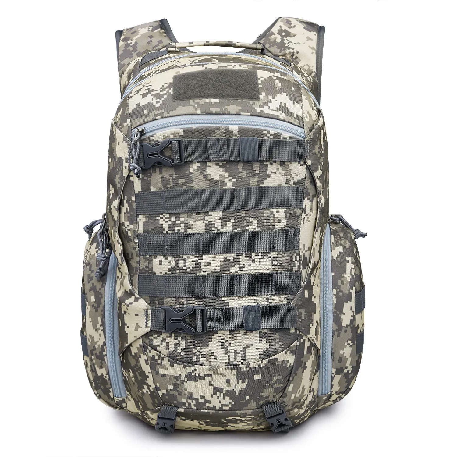 Mardingtop 28L Tactical Backpacks Molle Hiking daypacks for Camping Hiking Military Traveling 28L-Camo Khaki Grid