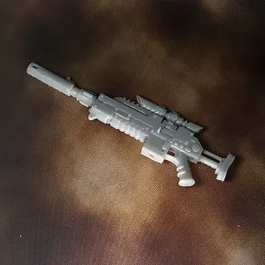 Mark III Shrike Sniper Rifle: Warhammer 40K JoyToy Compatible Space Marine 1:18 Action Figure 4" Custom Part