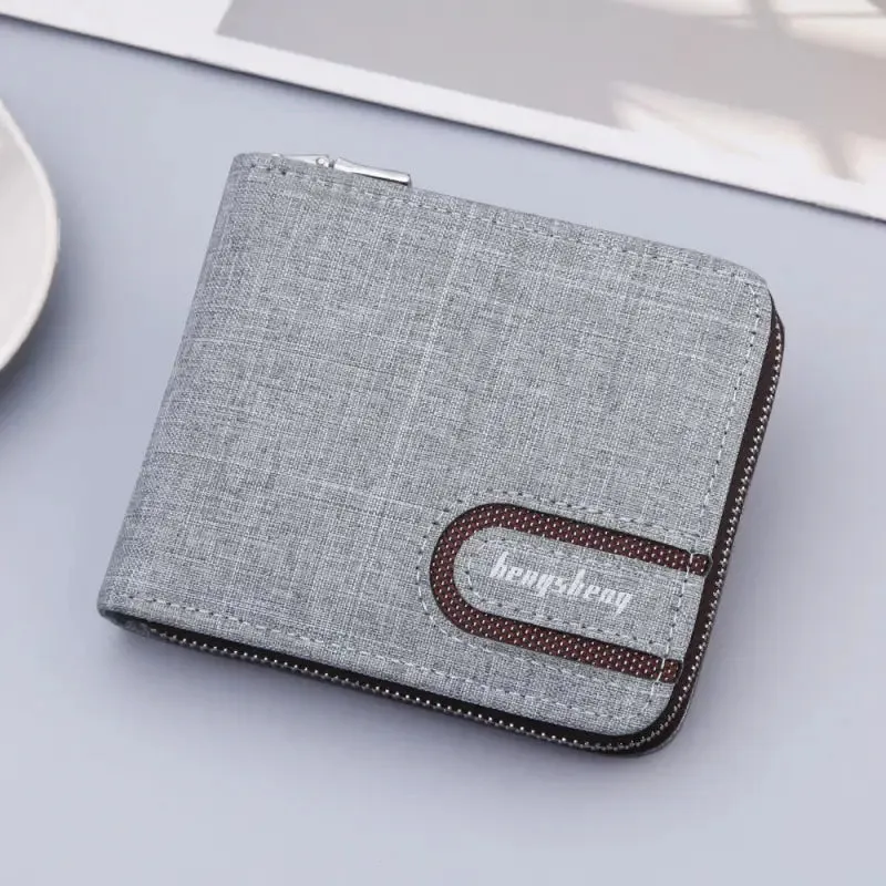 Men's 10-Fold Multifunctional Wallet with Secure Zipper & Retro Style