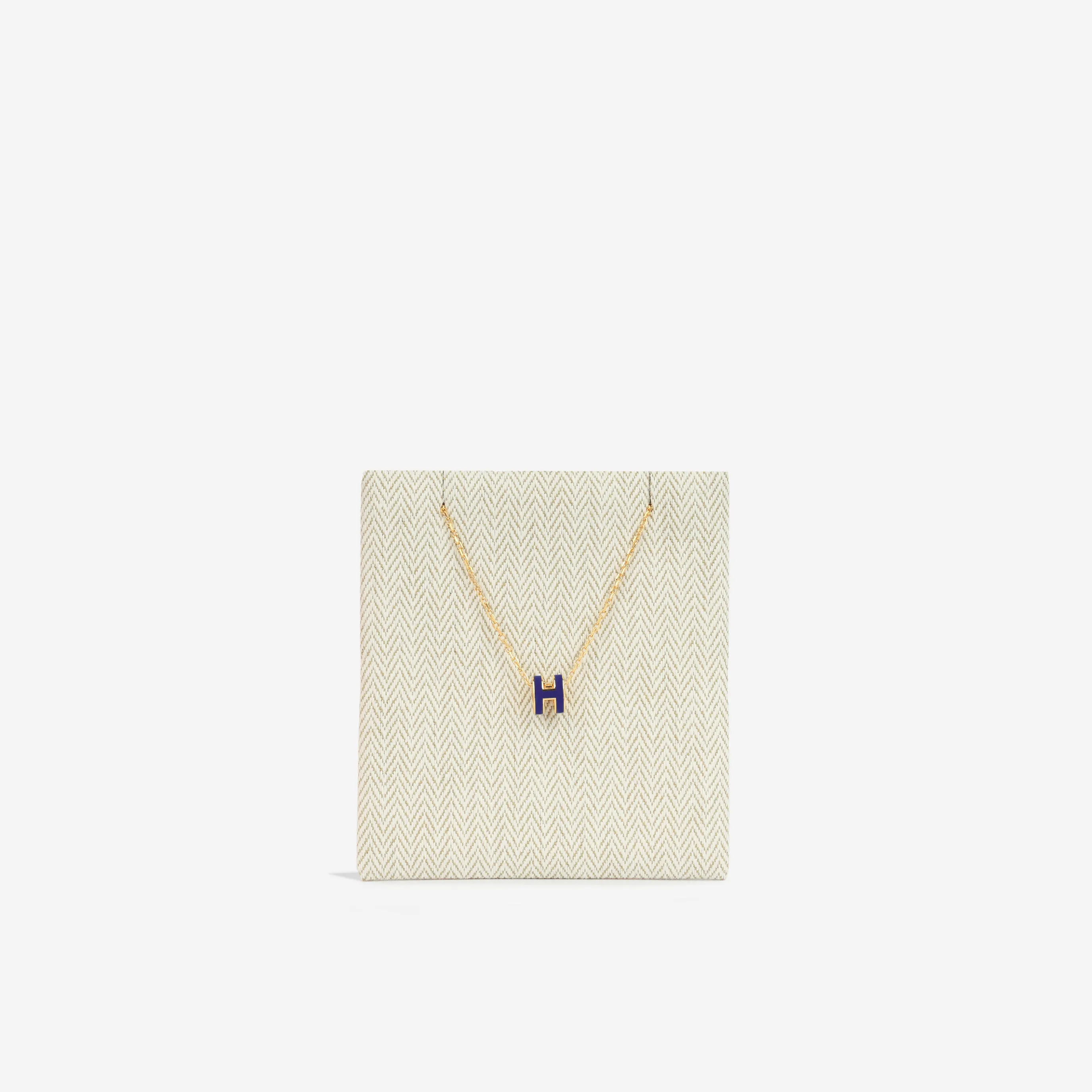 Mini Pop H Pendant - Bleu Saphir