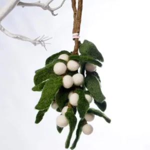 Mistletoe Felt Hanging Decoration by Amica
