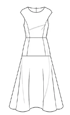 Monaco Dress - Green With Flower Embellishment