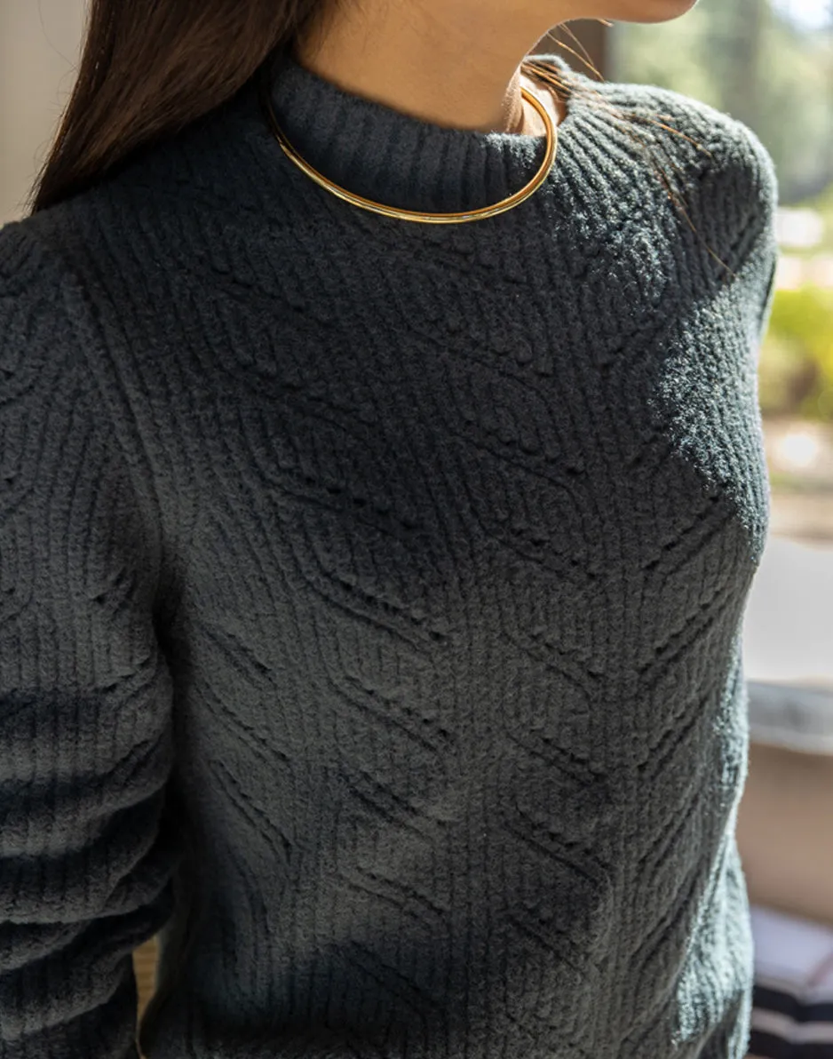 Monroe Sweater: Slate