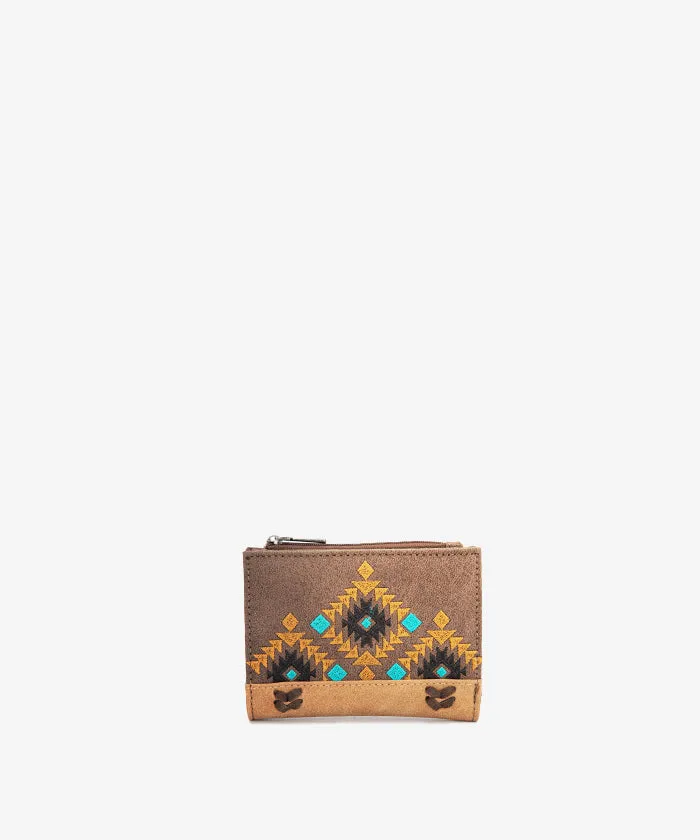 Montana West Aztec Fringe Bucket Bag Set