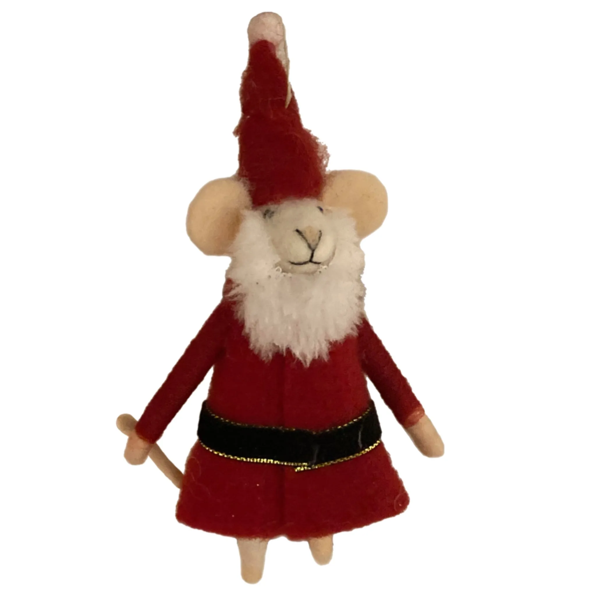 Mouse In Santa Suit Ornament