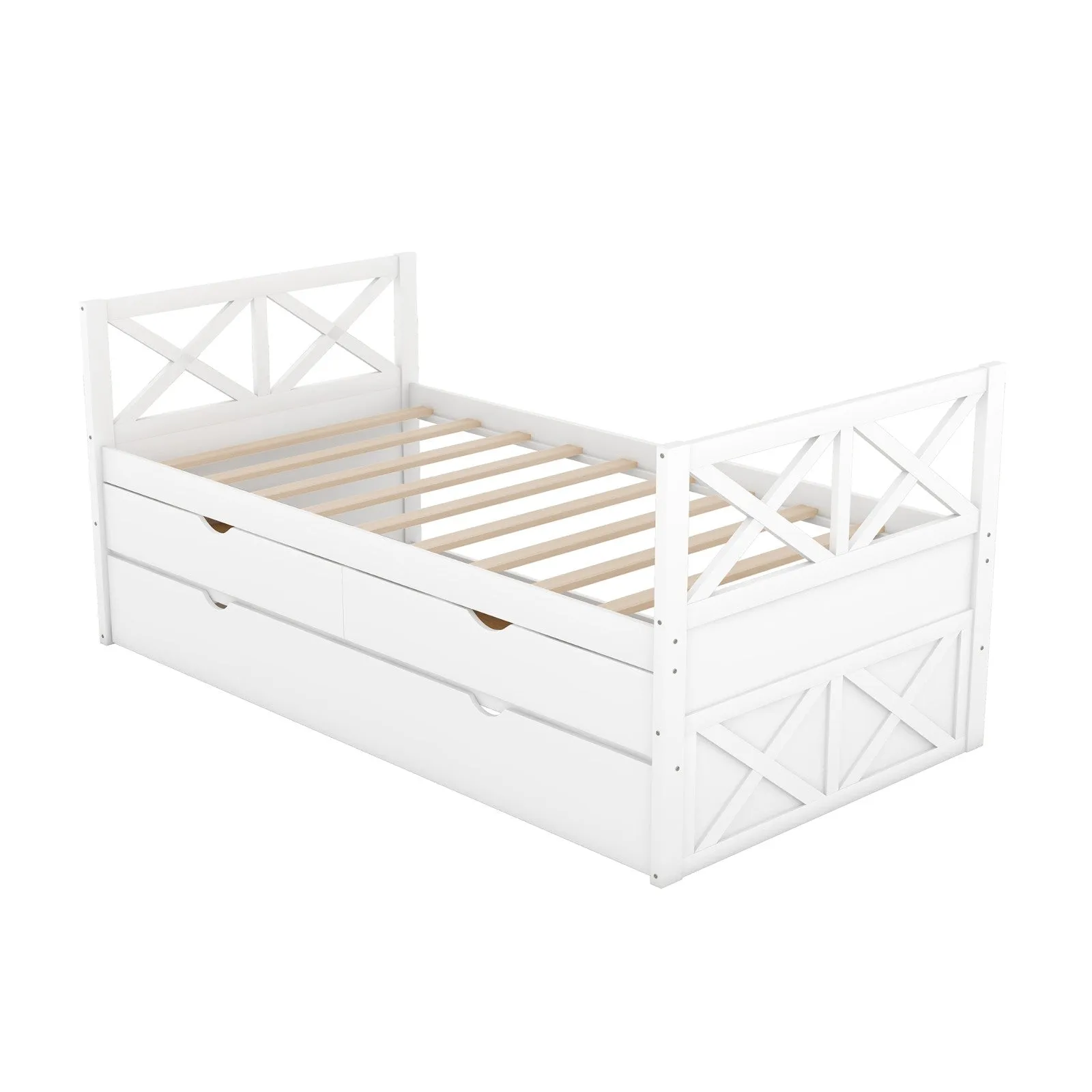 Multi-Functional Daybed with Drawers and Trundle