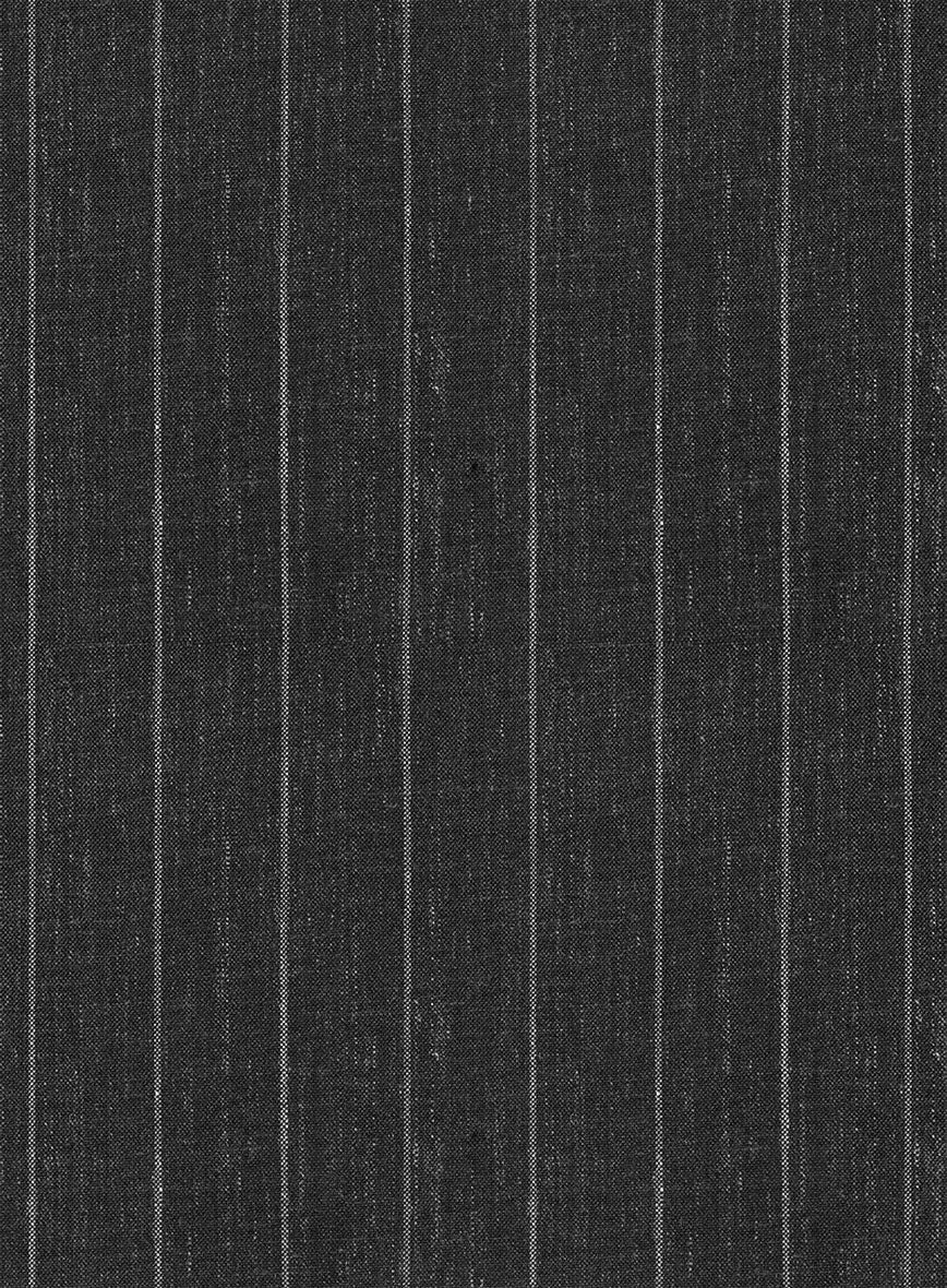 Napolean Genova Stripe Charcoal Wool Suit