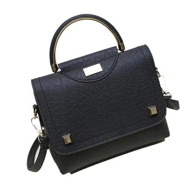 New Design Women Bags Womens Rivet Handbag Shoulder Bag Small Tote Ladies Purse Bags bolsa feminina para mujer