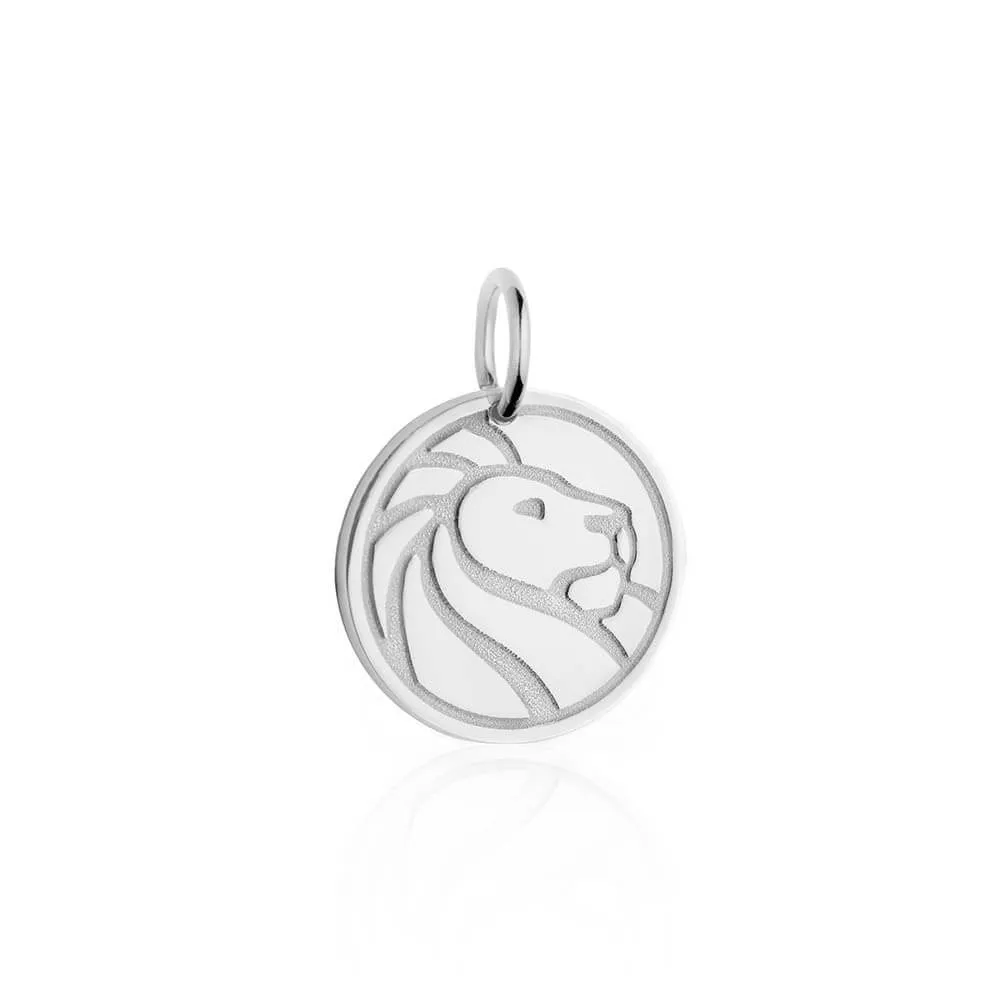New York Public Library Tag Charm Silver