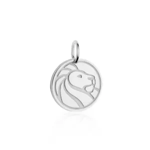 New York Public Library Tag Charm Silver