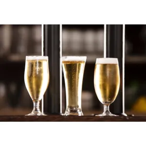 Olympia Stemmed Beer Glasses 380ml (Pack of 6)