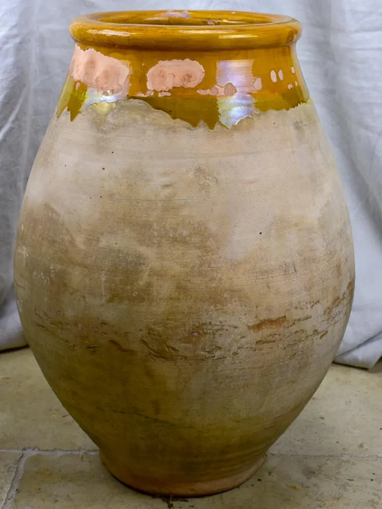 Pair of mid century French olive jars - Biot