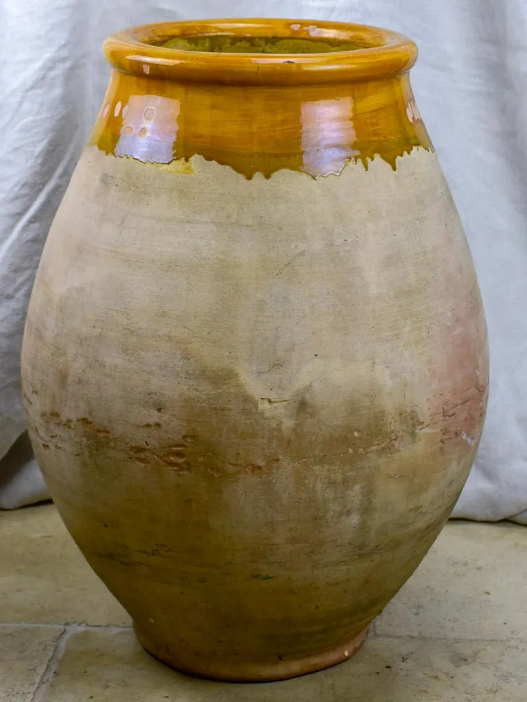 Pair of mid century French olive jars - Biot