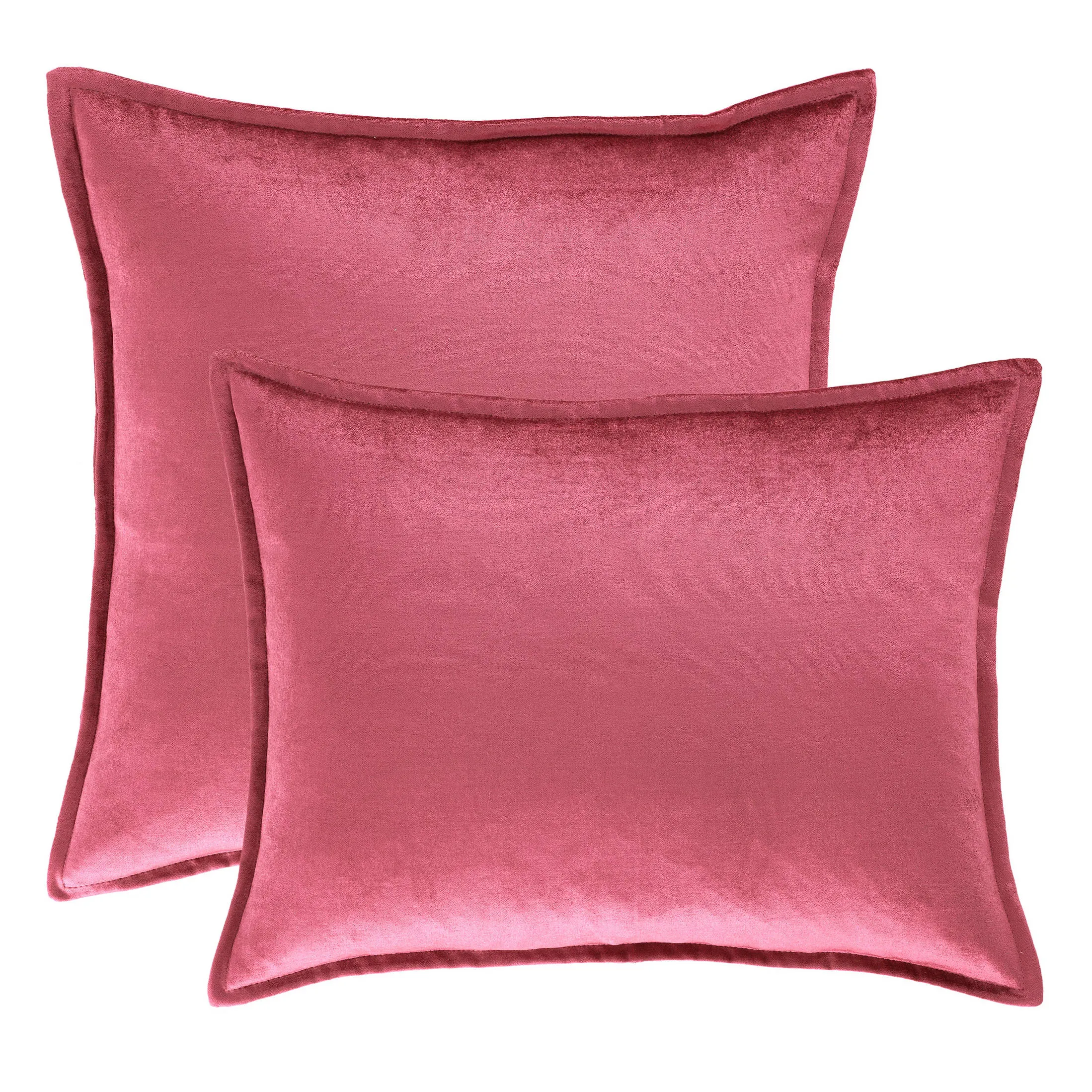 Panne Velvet Berry Decorative Pillow Cover
