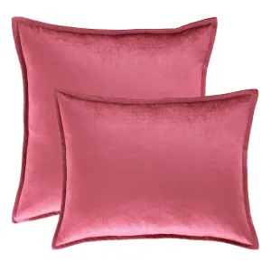 Panne Velvet Berry Decorative Pillow Cover