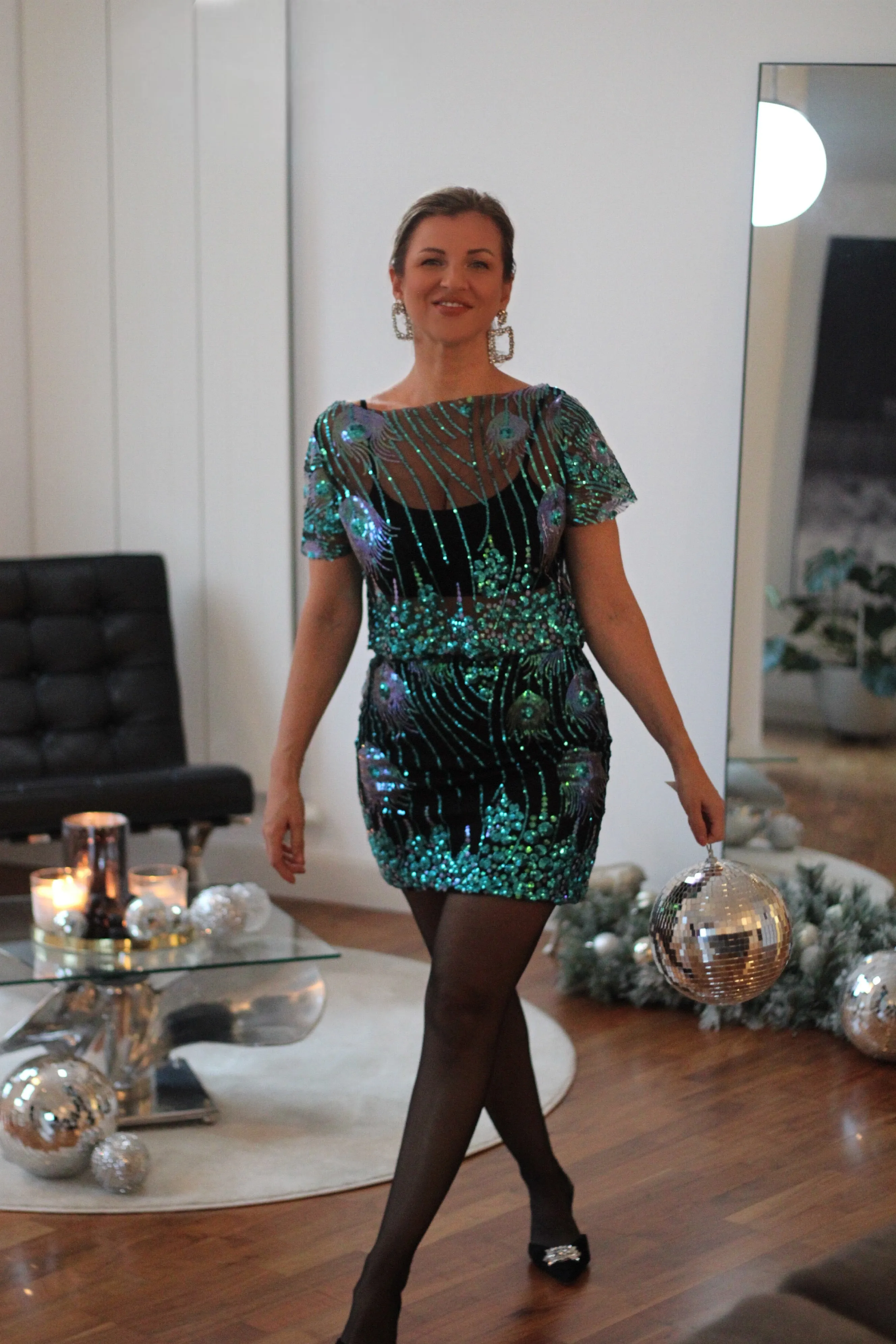 Peacock Sequin Set