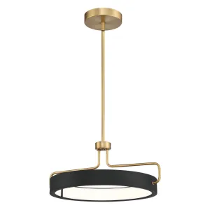 Pemberton 18 in. LED Pendant Light Antique Brass finish