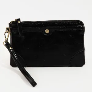 Phoenix Wristlet Wallet In Black
