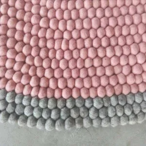 Pink Galah Felt Ball Rug