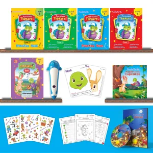 Purple Turtle Preschool Kit with Talking Pen Level 1 For Nursery Kids