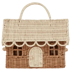 Rattan Gingerbread Casa Clutch