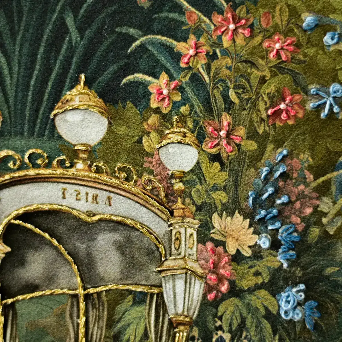 Regal Arrival Luxury European Style Embroidered Wall Art