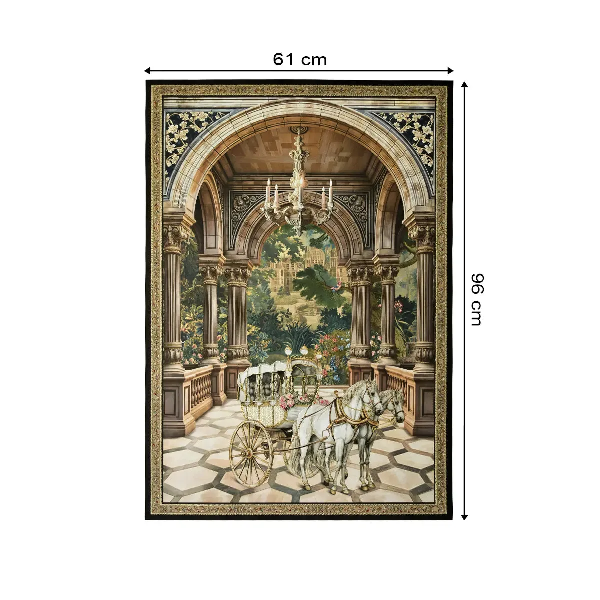 Regal Arrival Luxury European Style Embroidered Wall Art
