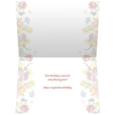 Resplendent Birthday Card