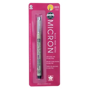 Sakura Pigma 003 Micron 0.15mm Pen, Black