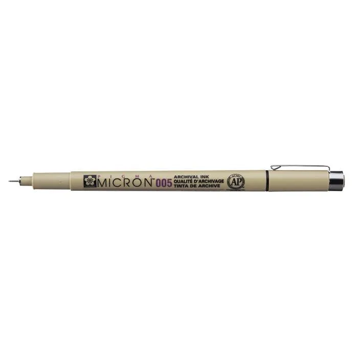 Sakura Pigma 005 Micron 0.20mm Pen, Black