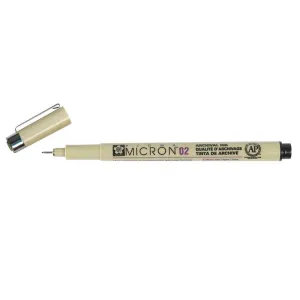 Sakura Pigma 02 Micron 0.30mm Pen, Black