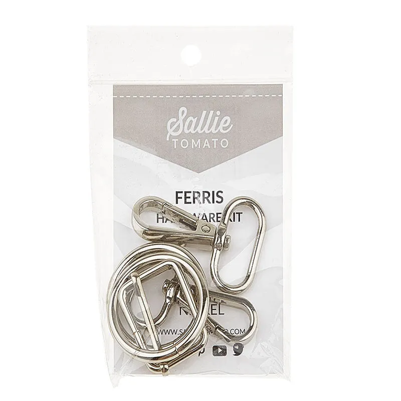 Sallie Tomato Ferris Fanny Pack Hardware Kit - Nickel
