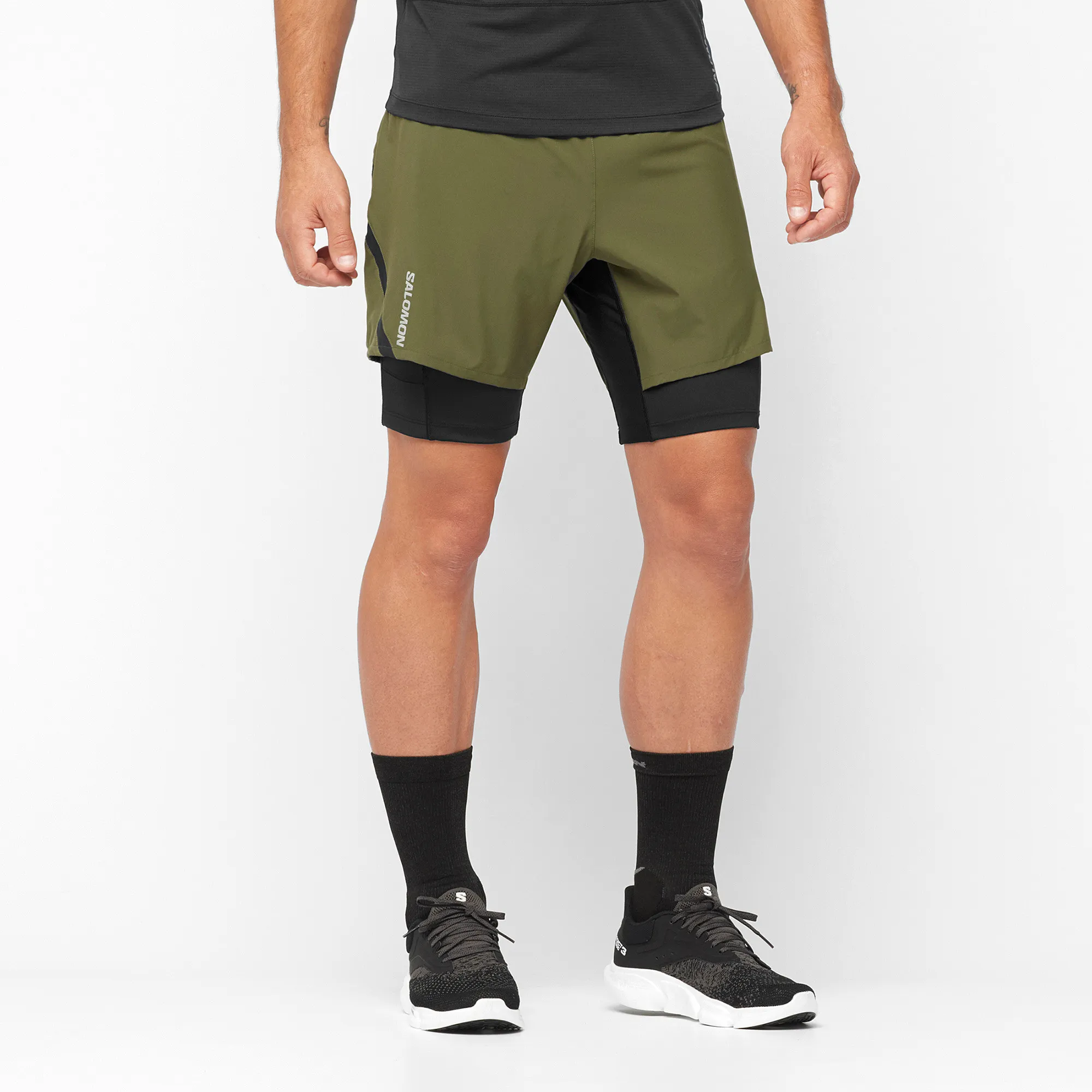 Salomon Men&#x27;s Cross Twinskin Shorts Grape Leaf | Buy Salomon Men&#x27;s Cross Twinskin Shorts Grape Leaf here | Outnorth