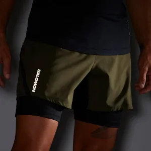 Salomon Men&#x27;s Cross Twinskin Shorts Grape Leaf | Buy Salomon Men&#x27;s Cross Twinskin Shorts Grape Leaf here | Outnorth