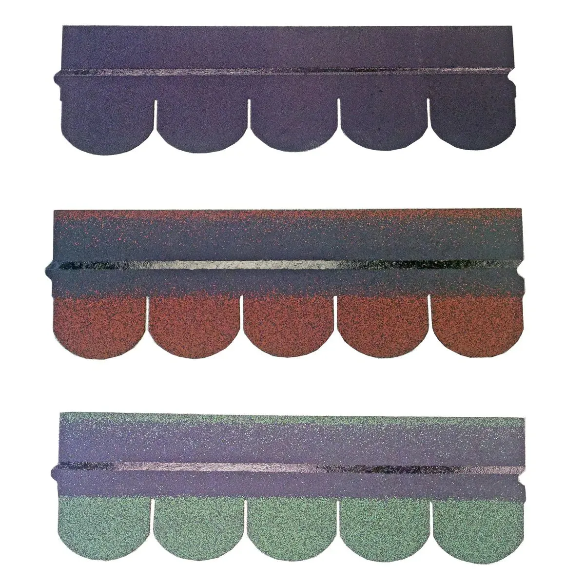 Scallop 5 Tab Bitumen Roof Felt Shingles - (2.42m2 Pack)