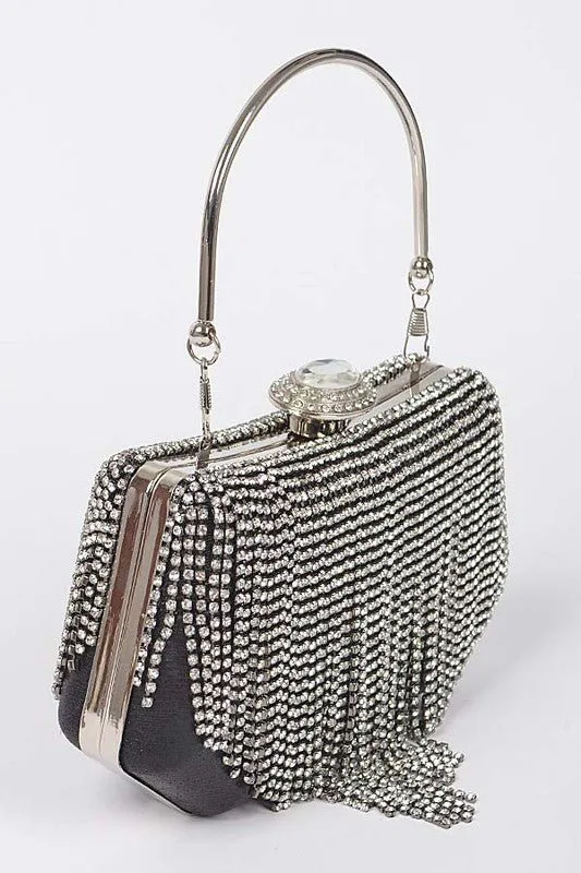 Shimmering Nightfall Fringe Crossbody Bag