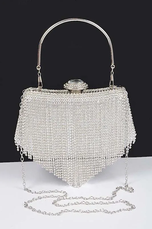 Shimmering Nightfall Fringe Crossbody Bag