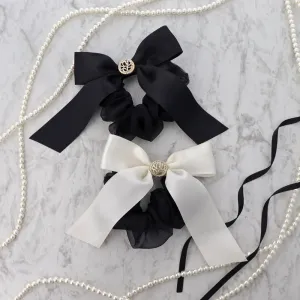Sleek Bow Hair Scrunchie