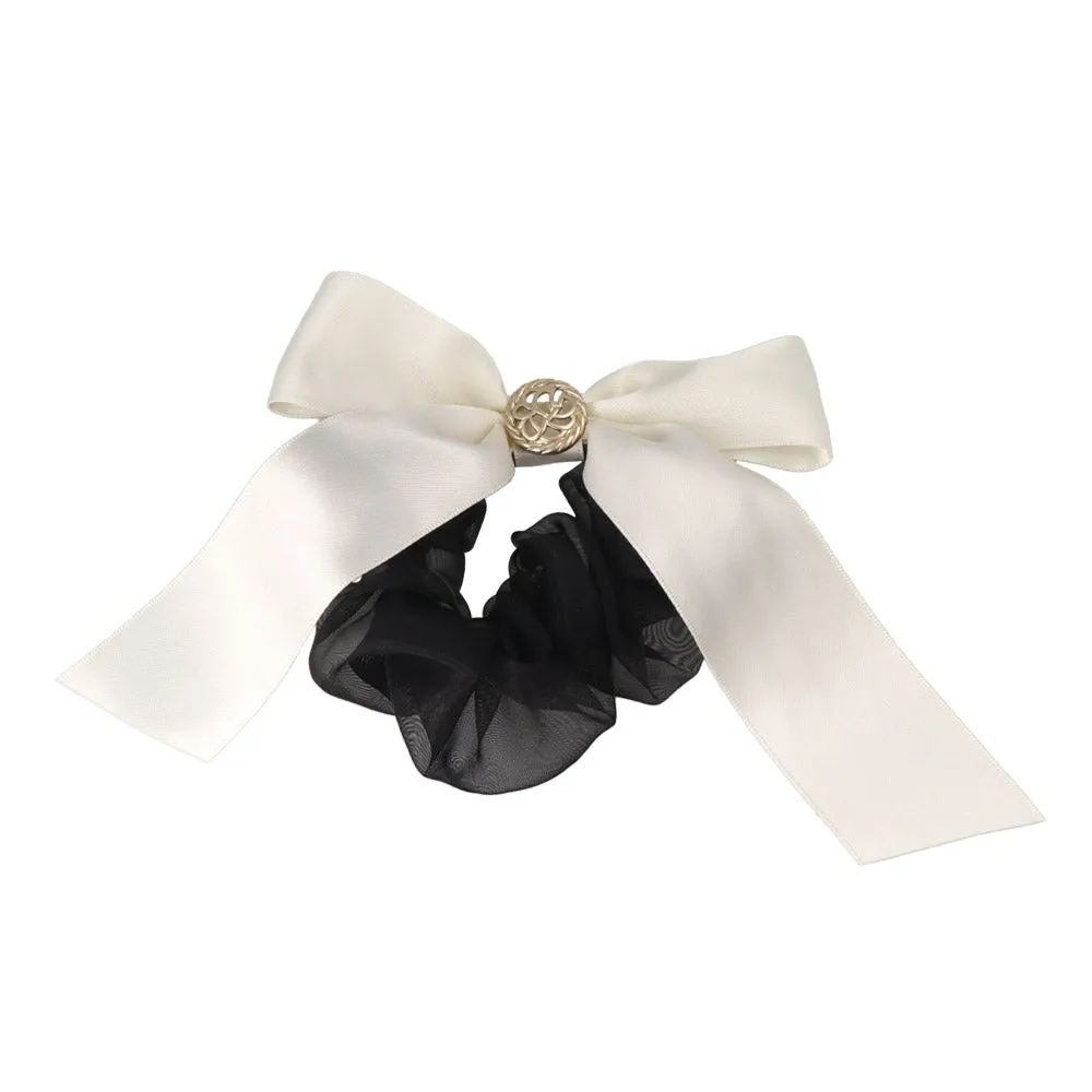 Sleek Bow Hair Scrunchie