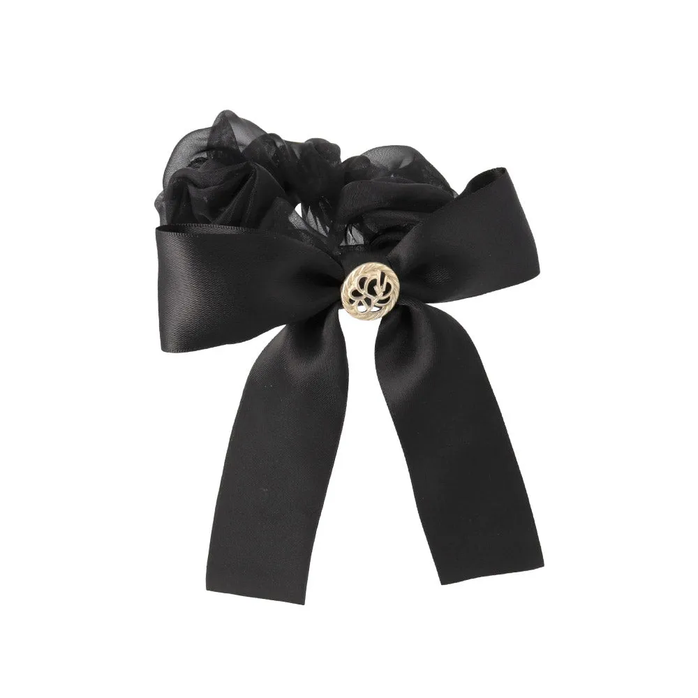 Sleek Bow Hair Scrunchie