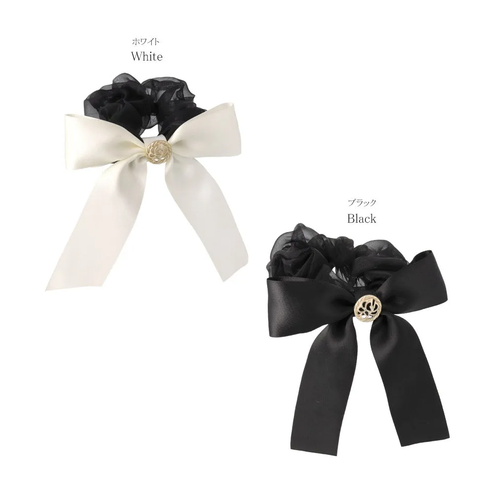 Sleek Bow Hair Scrunchie