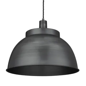Sleek Dome Pendant - 17 Inch - Pewter