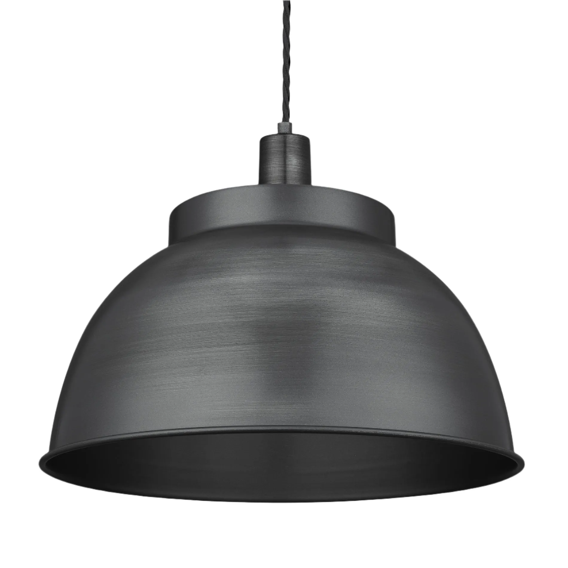 Sleek Dome Pendant - 17 Inch - Pewter