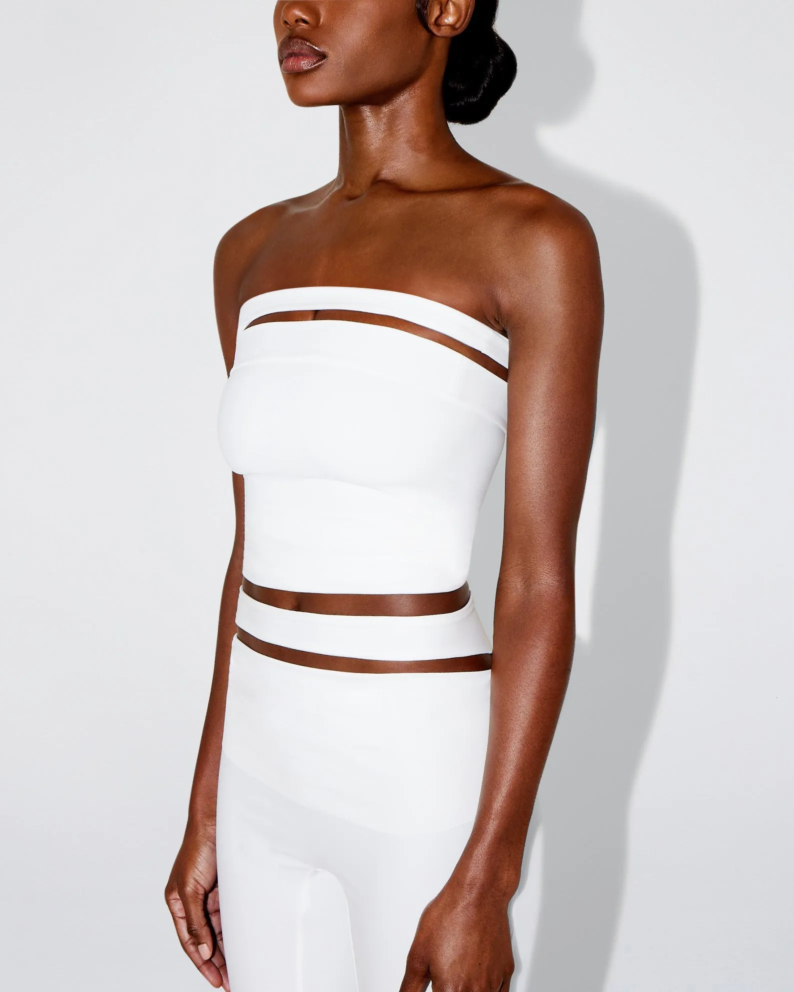 Sleek Stretch Tube Top | Bright White